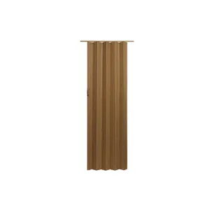 High Quality Spectrum Via 36" Wide X 96" High Interior Accordion Vinyl Folding Door Oak