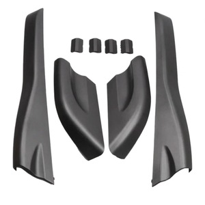 Cubierta para portaequipajes de techo, negro mate, ABS, delantera y trasera, para Beijing Hyundai Tucson 2004-2014 - Product Image 1