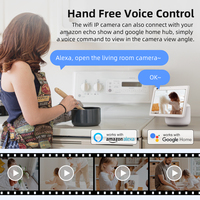 Caméra de surveillance domestique sans fil PTZ Larkkey Tuya Smart Life 2/4MP avec HD 1080p pour bébé, animal de compagnie, personne âgée