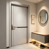 Porte extérieure de luxe pour hôtels et maisons avec panneaux isolants et revêtement imperméable
