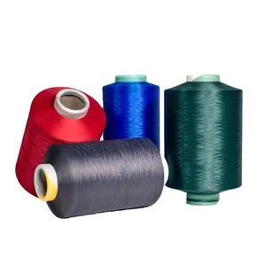 PUTIAN Supplier SD SIM NIM HIM Colorful 100 Polyester Yarn dty 150d 48f Ribbon Yarn