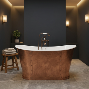 Artesanía Atemporal de Artesanos Indios, Bañera Rectangular Clásica de Cobre Personalizable, Elegancia Lujosa al por Mayor - I H C - Product Image 4