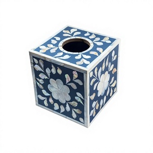 Classic <b>Pattern</b> Wood Eco-Friendly <b>Tissue</b> Box Decorative <b>Paper</b> Napkin Holder for Home Bathroom Entryway Living Room - Product Image 6