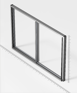 Porte coulissante panoramique en aluminium AS2047 CE NFRC avec mécanisme de verrouillage dissimulé, porte coulissante ultra-étroite avec verre teinté - Product Image 1