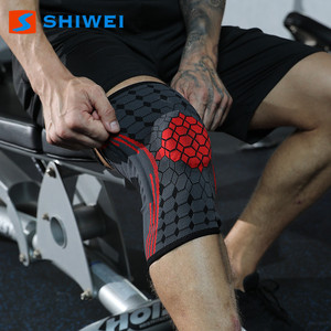 Shiwei <b>Knee</b> <b>Brace</b> 3D Silicone <b>Support</b> Breathable Nylon Unisex for Running Cycling Mountain Climbing Protection - Product Image 2