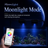 AIPAI NEW A8 III A8SE A8 Pro Lumière LED pour aquarium marin à spectre complet, contrôle par application WiFi, mode lumière de lune pour coraux SPS LPS