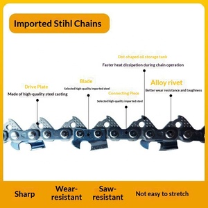 <span class=keywords><strong>Cadena</strong></span> de <span class=keywords><strong>Motosierra</strong></span> Alemana de 20, 16 y 12 Pulgadas para Uso Doméstico, Compatible con Fabricación China - Product Image 4