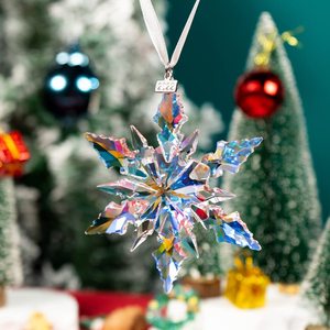 New Design Snowflake Ornaments <b>Crystal</b> Christmas <b>Tree</b> Decoration Christmas Ornaments Home Gifts - Product Image 5