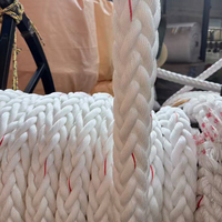 Cuerda de amarre trenzada de 8 cabos de PP/poliéster, cuerda marina de alta tenacidad de 80 mm para barcos, 100 m/200 m o longitud personalizada