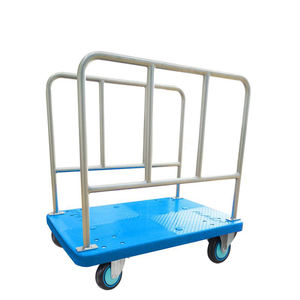 Carretilla de Plataforma Uni-Silent de 300 kg con Doble Asa, Panel de Plataforma, Carro de Transporte Manual PLA300Y-BH - Product Image 2