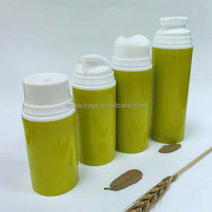 Contenedor de botella de bomba sin aire PP caliente precio <span class=keywords><strong>barato</strong></span> con buena calidad Color personalizado forma redonda embalaje humectante contenedor - Product Image 6