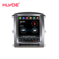 Écran vertical de 12.1 pouces Android Gps 4 + 64 Go Carplay Dsp autoradio multimédia stéréo pour Toyota LAND CRUISER 100/LC100 2003-2007