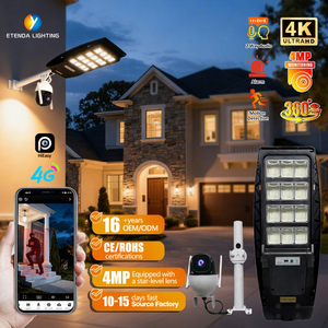 <span class=keywords><strong>Lampione</strong></span> Solare 4G All-in-One con Telecamera ETENDA ETD-SG-200W Lampada di Sicurezza Intelligente con Sensore Radar Controllo Remoto IP65 Impermeabile 6V - Product Image 1