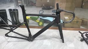 Cuadro de <span class=keywords><strong>Bicicleta</strong></span> de Carretera de Carbono XD Aero Design 700C, de Una Velocidad, Ligero, Hecho a Mano, para Gravel, con Manillar Integrado Interno - Product Image 5