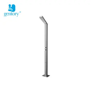 Simple Design 316 Brushed Finish Stainless Steel Outdoor Shower Free Standing Beach Shower Pool Shower Column S321