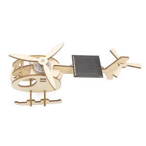 Kit Educativo per <span class=keywords><strong>Bambini</strong></span>: Aereo Giocattolo ad Energia Solare in Legno da Assemblare - Product Image 3