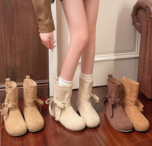Botas <span class=keywords><strong>de</strong></span> Invierno Ligeras y Versátiles <span class=keywords><strong>con</strong></span> Diseño <span class=keywords><strong>de</strong></span> Cordones, <span class=keywords><strong>Botines</strong></span> Casuales Simples, Suaves, Flexibles y Resistentes - Product Image 1