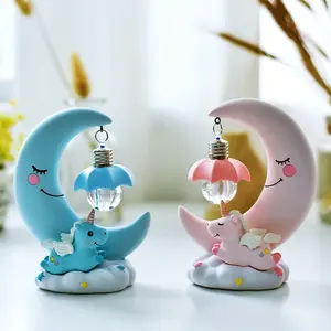 <span class=keywords><strong>Veilleuse</strong></span> LED <span class=keywords><strong>Licorne</strong></span> Lune Résine Cartoon <span class=keywords><strong>Veilleuse</strong></span> Chambre à coucher Enfants Vacances Cadeau de Noël - Product Image 5