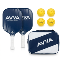 Raket Pickleball Profesional AVYA USAPA Approved T700 Raw Carbon Fiber Honeycomb Core 16mm CFS Thermoformed Solid