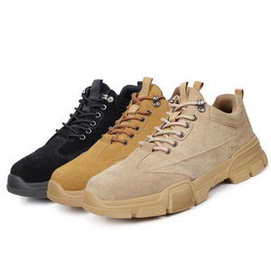 Chaussures de sécurité respirantes HPS0306 en daim noir pour électricien, isolation 6000V, coloris noir, marron, gris désert, montantes - Product Image 4