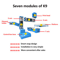 Mini Impresora 3D de Escritorio FDM, Kit de Ensamblaje DIY, Compatible con PLA, Impresora Educativa STEM, OEM, ODM, Marca Privada