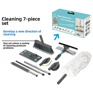 Cleaning Tools 7-piece Set Window Cleaning Dust Brush Cleaning Mop Set Long <strong>Handle</strong> Home Squeegee Broom <strong>Sponge</strong> 7 in 1 - Product Image 6