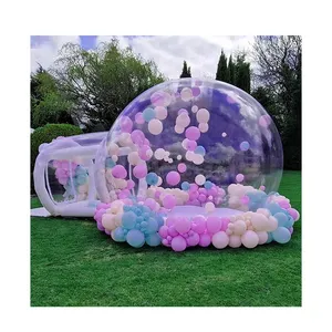 Casa gonfiabile trasparente del pallone della bolla della tenda della cupola di campeggio gonfiabile su misura per la festa all'aperto