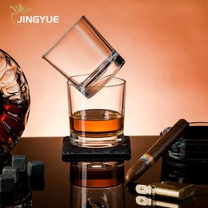 Bar Logo personnalisé gravé cristal personnalisé Double whisky à l'ancienne dégustation gobelet tasse en verre pour whisky Cocktail <span class=keywords><strong>rhum</strong></span> - Product Image 4