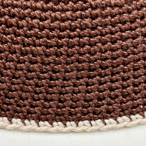 Chapeau Kippah au <span class=keywords><strong>crochet</strong></span> <span class=keywords><strong>DMC</strong></span> noir élégant pour hommes garçons et enfants 100% coton pour Kippah personnalisé - Product Image 3