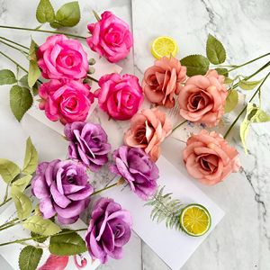 Cabezas de Rosas Artificiales LANJO de 10 cm, Venta al por Mayor, Arreglos Florales, Decoraciones para Pasteles, Decoración de Bodas, Decoración de Autos, Manualidades - Product Image 6