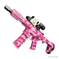 Pistola de Juguete de Gel Splatter Blaster MP7 M416 AK47 ARP9 P90 M4A1 Eléctrica para Juego de Disparos al Aire Libre, Réplica Real de Pistola de Juguete AK