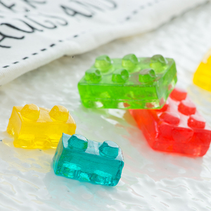 Amos 4D Building Block Gum Block 3D Sweet Cluster Candy Bulk Soft Jelly Hotdog Sour <strong>Gummy</strong> Candy Confectionery - Product Image 5