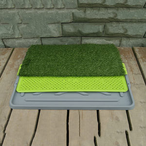 Vaso sanitário para animal de estimação, grama artificial para cachorros e gatos, com bandeja, 3 peças - Product Image 5