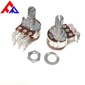 ผู้ผลิตขายส่งโพเทนชิโอมิเตอร์แบบหมุน RK163 แกนโลหะแบบ D-axis ความเสถียรสูง เส้นผ่านศูนย์กลางแกน 6 มม. โพเทนชิโอมิเตอร์คาร์บอน - Product Image 3