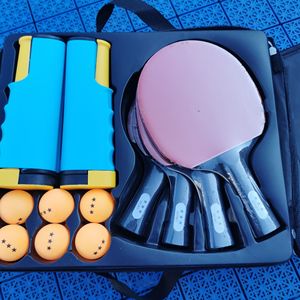 Set <span class=keywords><strong>de</strong></span> <span class=keywords><strong>Tenis</strong></span> <span class=keywords><strong>de</strong></span> <span class=keywords><strong>Mesa</strong></span> Portátil <span class=keywords><strong>de</strong></span> Madera <span class=keywords><strong>de</strong></span> Álamo con 2 Raquetas y 6 Pelotas para Entrenamiento <span class=keywords><strong>de</strong></span> Iniciación - Product Image 2