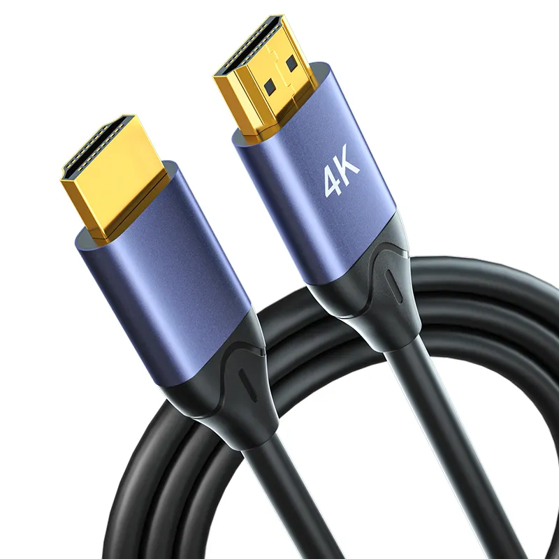 New material 4K60Hz UHD 1080P HDMI Male to Male Aluminum Shell HDTV 2.0 HDMI Cable 4K wires 19+1