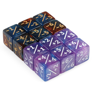 12 PCS Token xúc xắc quầy đá cẩm thạch <span class=keywords><strong>Cube</strong></span> D6 xúc xắc cho lòng trung thành ccg mtg sinh vật số liệu thống kê thẻ chơi game Phụ kiện - Product Image 5
