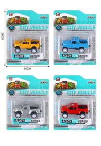 Die-Cast Pull Back Jouet Voiture Portes Ouvertes Camionnette Alliage Métal Pull Back Véhicule Modèle pour Enfants Cadeau - Product Image 4