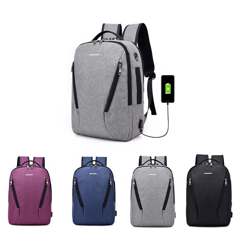 Imperméable à l'eau Voyage Ordinateur Portable Sac À Dos Anti-Vol Durable Ordinateurs Portables Sac À Dos avec Port De Chargement USB
