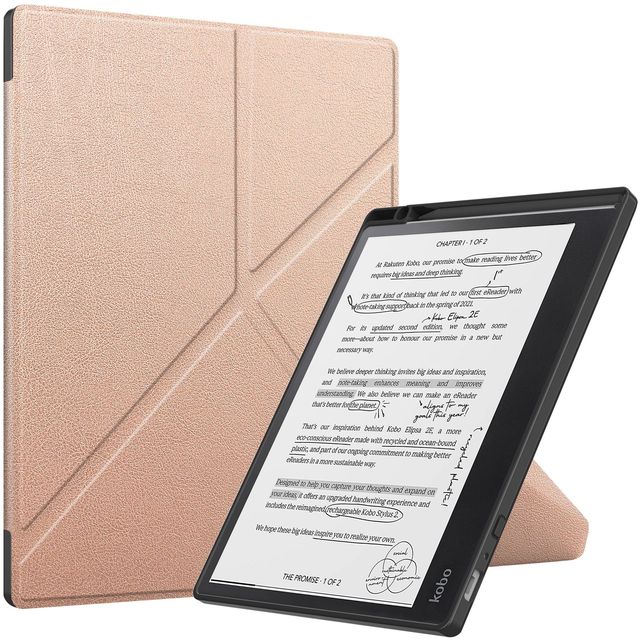 Magnetic PU Leather Flexible TPU Protective  Back Cover Case for Kobo Libra Elipsa 10.3 E-book Reader Auto Wake-up/Sleep