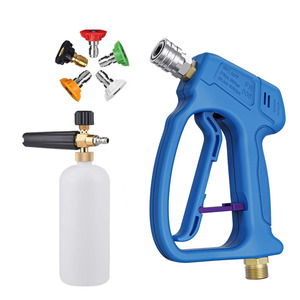 Canon à mousse manuel 2L pour nettoyeur haute pression de jardin avec lance à mousse neige et pulvérisateur à gâchette pour lavage de voiture et raccord de tuyau - Product Image 1