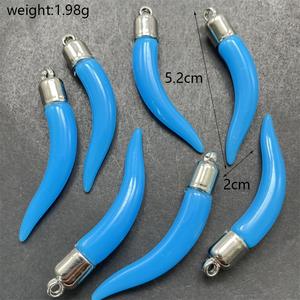 Pendentifs en acrylique Junkang à motifs variés en forme de dent de loup, bijoux populaires, colliers, connecteurs, accessoires - Product Image 2