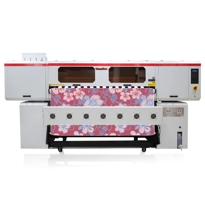 التسامي طابعة آلة طباعة صبغ قماش بحبر التسام ماكينة الطباعة على النسيج آلة طباعة أفضل جودة 8 رؤساء I3200