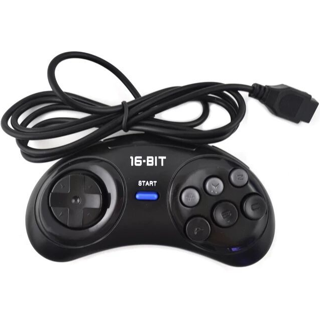 Wired Gaming Controller 16Bit Popular Game Pad for SEGA Game Console