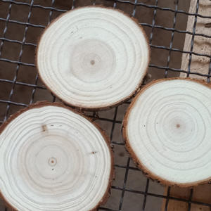 Copeaux de bois ronds en sapin, anneau annuel bricolage bloc de bois décoratif petits copeaux de bois ronds faits à la main matériel peinture copeaux de bûches - Product Image 5