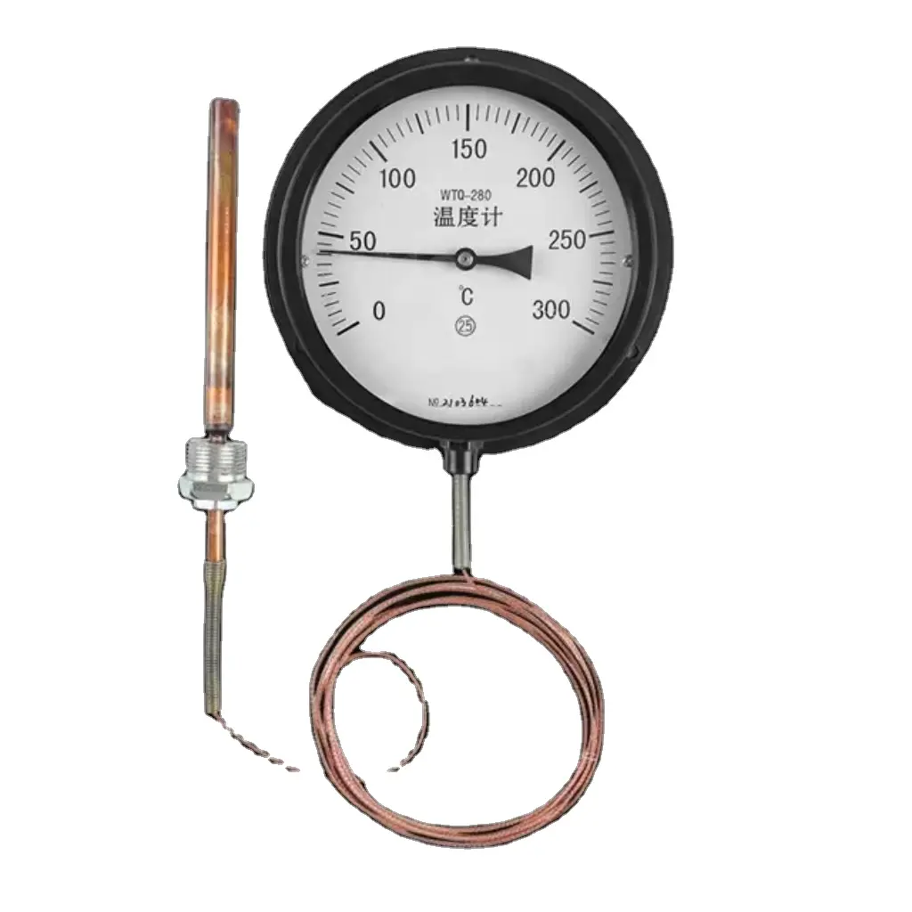 Pressure thermometer pointer type industrial boiler water and oil temperature remote transmission steam thermometer