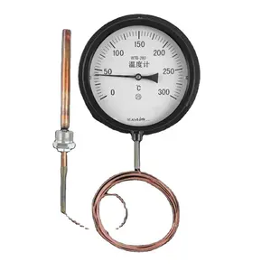 压力温度计指针式工业锅炉水油温远程传输蒸汽温度计