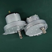 Moteur à engrenages CC JS-50 12V 60 tr/min avec axe en D, boîte de réduction externe en métal, mini-moteur synchrone pour ventilateur d'appareil ménager, à balais