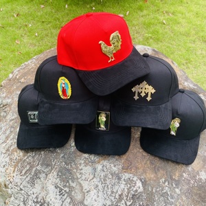 Có thể điều chỉnh gorras san judas tadeo kim loại Pin Logo Mũ bóng chày da lộn cong vành mùa hè Mũ giản dị cho người đàn ông - Product Image 5