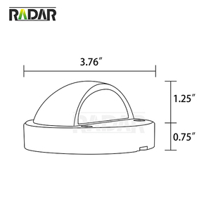 Laiton <span class=keywords><strong>RDL</strong></span>-8306 12V led étape lumière extérieure paysage pont lumière demi-lune lumières - Product Image 6